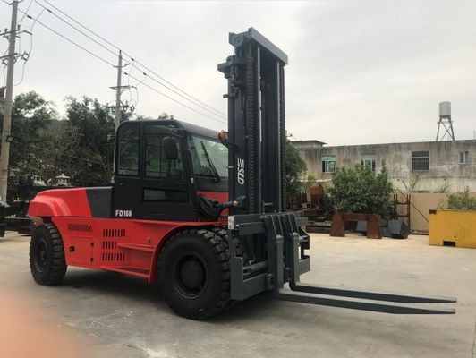 Cabine large A de vue de 16 Ton Counterbalance Forklift Truck With