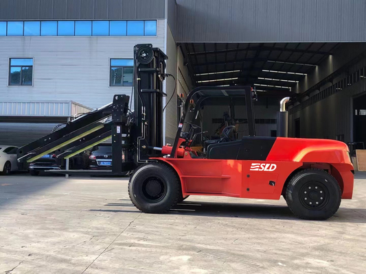 Chariot élévateur lourd de 12 tonnes avec le support adapté aux besoins du client de positionneur de bride de fourchette d'accessoires