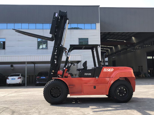 12 tonnes 3000 mm hauteur de levage du mât conteneur chariot élévateur pour la manutention rapide et sûre des matériaux