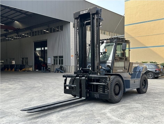 Full cabine 12 tonnes puissant chariot élévateur lourd avec climatiseur