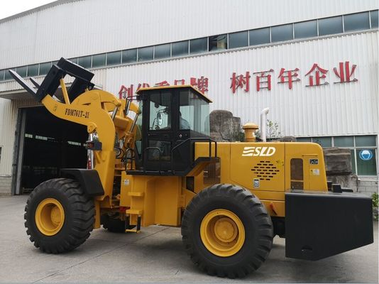 mât de 175kw 3430mm 23 tonnes soulevant le chargeur de chariot élévateur de bloc