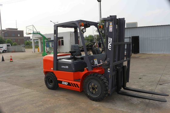 3,5 vue large libre du mât 3m d'ascenseur de Ton Diesel Forklift Two Stage