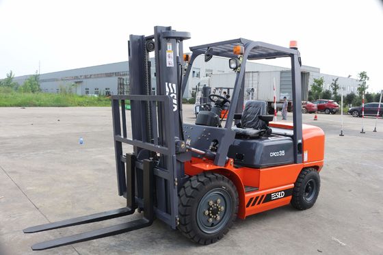 3,5 vue large libre du mât 3m d'ascenseur de Ton Diesel Forklift Two Stage