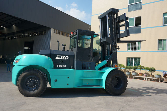 20 chariot élévateur d'ascenseur de Ton Box Type Mast Heavy de la tonne 25 la cour logistique
